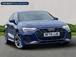 Blue Used 2025 Audi A3 S-Line Sedan | £26,329 (Fair price)