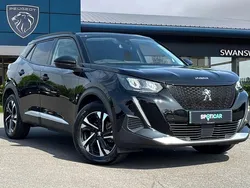 Black Used 2022 Peugeot e-2008 Allure Premium SUV | £13,950 (Fair price)
