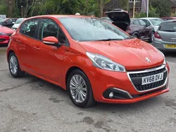 Orange Used 2018 Peugeot 208 Signature Sky Hatchback | £7,995 (Fair price)