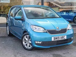 Crystal blue metallic Used 2019 Skoda Citigo Hatchback | £8,878 (Fair price)