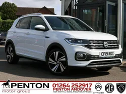 White Used 2019 VW T-Cross R-line SUV | £16,490 (Fair price)