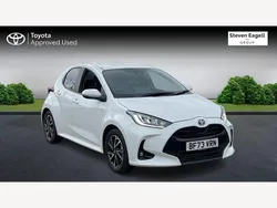 White Used 2023 Toyota Yaris Hybrid Design Hatchback | £18,340 (Fair price)