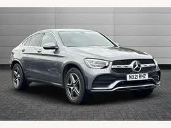 Grey Used 2021 Mercedes GLC300e AMG line Coupe | £31,450 (Good price)