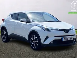 White Used 2018 Toyota C-HR Design SUV | £15,399 (Fair price)