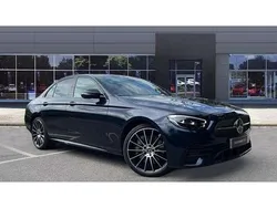 Blue Used 2022 Mercedes E400 AMG line Sedan | £39,744 (Fair price)
