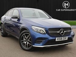 Blue Used 2018 Mercedes GLC43 AMG AMG Coupe | £19,885 (Fair price)