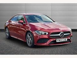 Red Used 2022 Mercedes CLA200 AMG line Coupe | £22,395 (Good price)