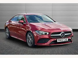 Red Used 2022 Mercedes CLA200 AMG line Coupe | £23,595 (Fair price)