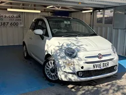 White Used 2016 Fiat 500 Lounge Hatchback | £5,290 (Fair price)