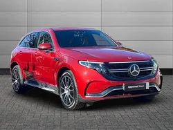 Hyacinth red Used 2021 Mercedes EQC400 AMG line SUV | £23,990 (Super price)
