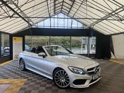 Silver Used 2017 Mercedes C220 AMG Line Premium Plus Cabriolet | £14,995 (Fair price)