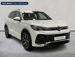 White New 2025 VW Tiguan R-line SUV | £39,318 (Fair price)