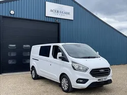 White Used 2022 Ford Transit Custom Limited Van | £18,990 (Expensive)