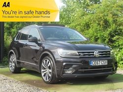 Black Used 2017 VW Tiguan R-line SUV | £16,490 (Fair price)