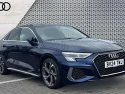 Blue Used 2024 Audi A3 S-Line Sedan | £27,566 (Fair price)