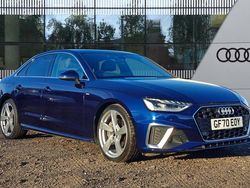 Blue Used 2020 Audi A4 S-Line Sedan | £19,790 (Fair price)