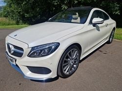 White Used 2016 Mercedes C250 AMG Line Premium Plus Coupe | £18,395 (Expensive)
