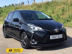 Black Used 2017 Toyota Yaris Design Hatchback | £9,795 (Fair price)