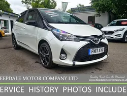 White/black Used 2017 Toyota Yaris Design Hatchback | £8,990 (Fair price)