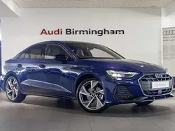 Ascari blue metallic Used 2025 Audi A3 Black Edition Sedan | £33,000 (Expensive)
