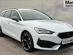 Metallic nevada white Used 2024 Cupra Leon Estate | £21,990 (Fair price)