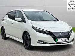 White Used 2022 Nissan Leaf Tekna Hatchback | £13,198 (A bit pricey)