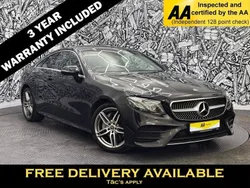 Black Used 2020 Mercedes E220 AMG line Coupe | £25,495 (Fair price)