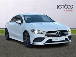 White Used 2021 Mercedes CLA35 AMG Coupe | £22,000 (Good price)