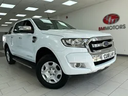White Used 2018 Ford Ranger Limited Pickup | £15,995 (Fair price)