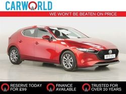 Red Used 2022 Mazda 3 Hatchback | £19,188 (A bit pricey)