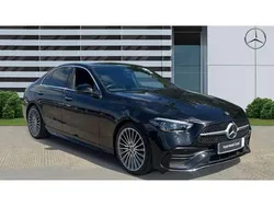 Black Used 2023 Mercedes C300e AMG Line Premium Sedan | £34,983 (A bit pricey)