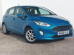 Blue Used 2018 Ford Fiesta Zetec Hatchback | £9,298 (Fair price)