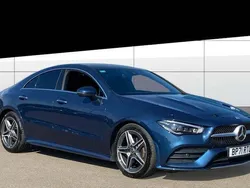 Blue Used 2022 Mercedes CLA180 AMG Line Premium Plus Sedan | £22,989 (Fair price)