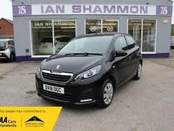 Black Used 2018 Peugeot 108 Active Hatchback | £5,995 (Fair price)