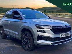 Brilliant silver metallic Used 2024 Skoda Karoq SportLine SUV | £26,266 (Good price)