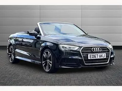 Brilliant black Used 2017 Audi A3 Cabriolet S-Line Cabriolet | £13,880 (Fair price)