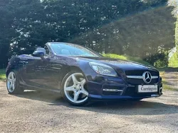 Blue Used 2013 Mercedes SLK250 AMG Cabriolet | £7,995 (Fair price)