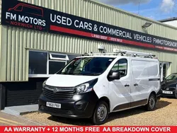 White Used 2018 Vauxhall Vivaro S Van | £9,400 (Fair price)