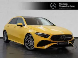 Yellow Used 2023 Mercedes A200 AMG Line Premium Plus Hatchback | £27,499 (Expensive)