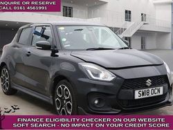 Black Used 2018 Suzuki Swift Sport Hatchback | £10,870 (Fair price)