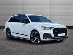 White Used 2021 Audi Q7 Black Edition SUV | £40,690 (Fair price)