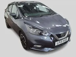Metallic grey Used 2021 Nissan Micra Acenta Hatchback | £9,295 (Fair price)