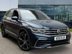 Blue Used 2021 VW Tiguan R-line SUV | £24,861 (Fair price)