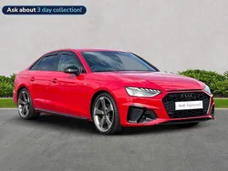 Red Used 2021 Audi A4 Black Edition Sedan | £21,457 (Fair price)
