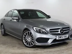 Silver Used 2015 Mercedes C250 AMG line Sedan | £13,975 (Fair price)