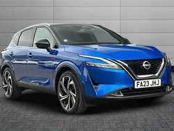 Magnetic blue with pearl black roof Used 2023 Nissan Qashqai Tekna+ SUV | £22,990 (A bit pricey)