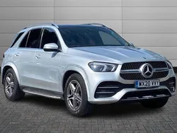 Iridium silver Used 2020 Mercedes GLE400 AMG line Estate | £38,295 (Fair price)