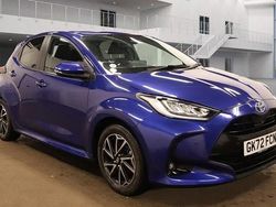 Blue Used 2022 Toyota Yaris Hybrid Design Hatchback | £16,499 (Fair price)