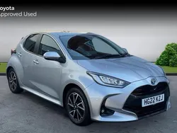 Silver Used 2022 Toyota Yaris Hybrid Design Hatchback | £16,247 (Good price)