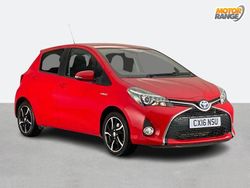 Red Used 2016 Toyota Yaris Hybrid Design Hatchback | £10,895 (Fair price)